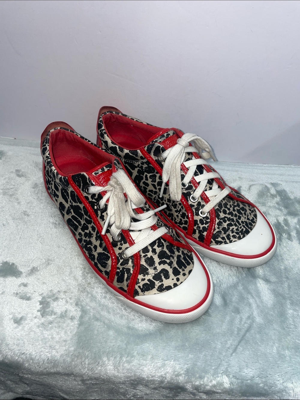 Coach ‘Barrett’ Leopard Print Woman’s Low Top Sneakers